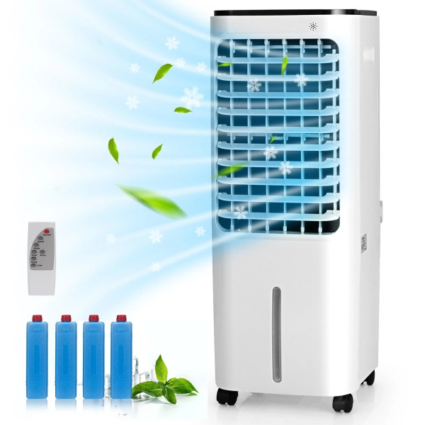 Costway 4-in-1 Portable Evaporative Air Cooler 12L Water Tank 4