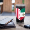 Columbia and Mexico Flags: Heart Shaped Unity Stainless Steel Insulated