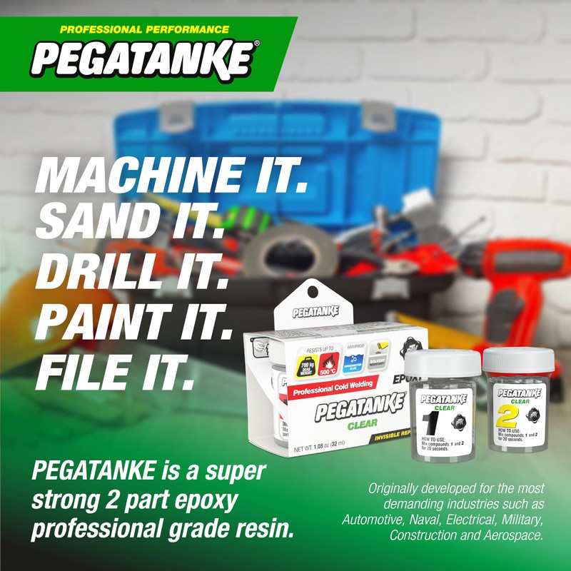 PEGATANKE - Transparent 2 Part Epoxy Resin | Professional Cold