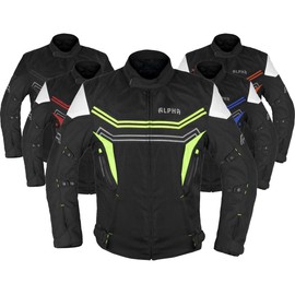 Motorcycle Jacket For Men Enduro Dualsport Riding High Visibility Dirtbike Ce Armor Waterproof All Season (GREEN, LARGE)
