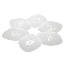 aerolatte CA2TIN Cappuccino Art Stencils, Set of 6 - Transparent