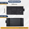 Soft Leather Sunglasses Case with Car Sun Visor Organizer, Auto