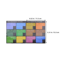 Uonlytech 6 Pegatinas De Calendario 2026 Autoadhesivas Con Pestañas De Planificador Mensual Y Separadores De Índice Para Cuadernos Organización Diario Y Etiquetas Semanales