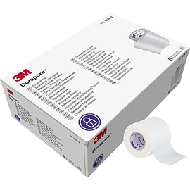 3M Durapore Cinta Quirúrgica 1538-2, 5 cm x 9,1 m, 6 Rollos/Caja