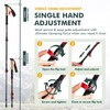 KINGGEAR TPC 100% Carbon Fiber Hiking Poles, Telescopic Retractable Nordic