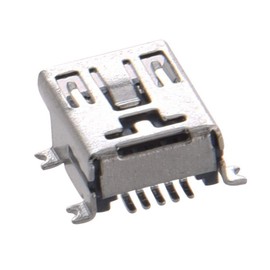 GDQLCNXB 10 Pack Mini USB Type B Female Port 5-Pin 180 Degree SMD SMT PCB Jack Socket