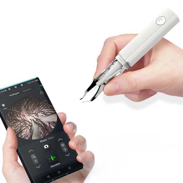 Scopepick Hair Removal Tweezer with 1080p Camera, Ultimate Precision: Tweezer