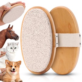 3 Pcs Shedding Stone for Dog Cat Hair Pumice Stone Pet Hair Remover With Handle Pet Fur Shedding Grooming Tool Pet Hair Removal Tool for Short-Hair Pet Horse Carpet Couch Furniture 5.1"×2.7"×1.18"