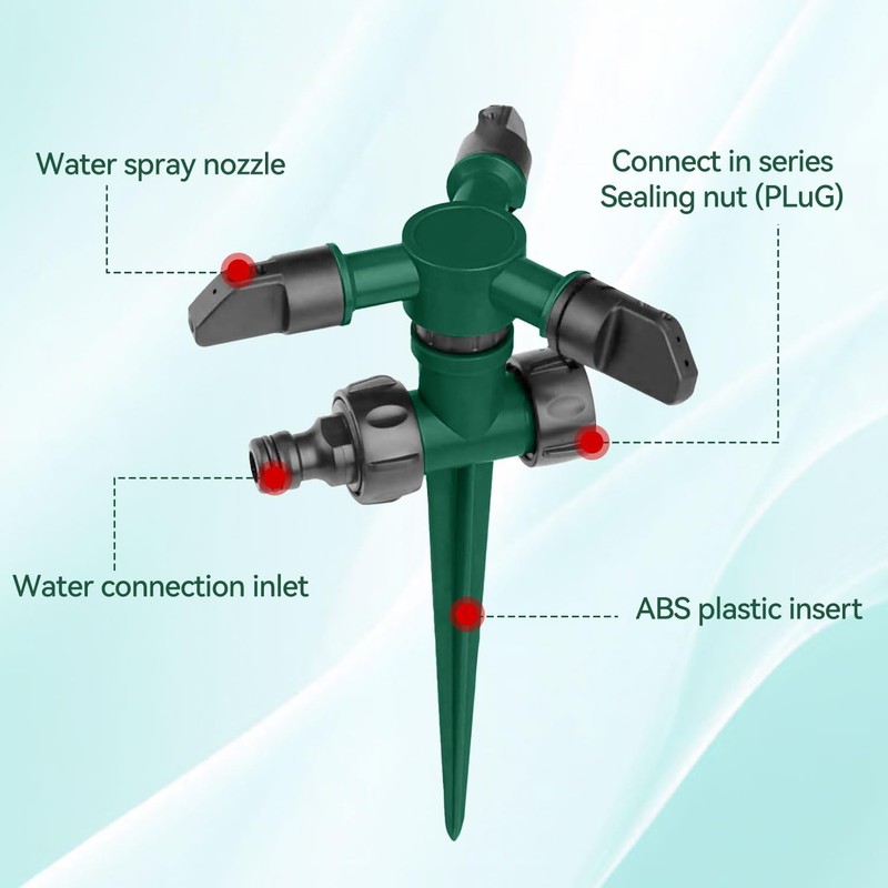 Proxima Direct 2 Pack Yard Sprinkler 360° Rotating Lawn Sprinkler