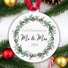 First Christmas as Mr and Mrs 2024 Wedding Bauble Christmas