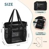 Large Shower Caddy Portable, Mesh Shower Caddy with Hook, Hanging
