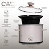 COOK WITH COLOR 2QT Mini Electric Round Slow Cooker -
