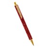 Merangue Sparkly Retractable Ballpoint Pen with Gold Accents, Medium, 1.0mm,