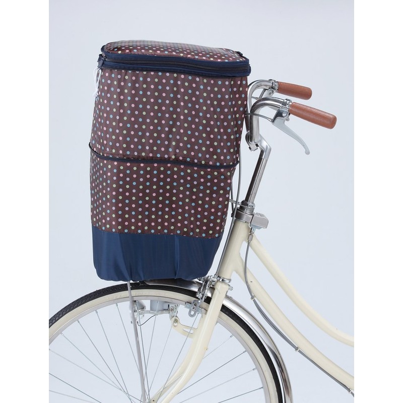 KAWASUMI SEISAKUSYO Modern Art Series Front Basket Cover, 2-step, brown