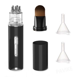 PAVIKE ヘアオイルアプリケーター 頭皮 頭皮ケア 育毛用 15ml 育毛剤アプリケーター 薬を節約 ヘッドマッサージャー ヘアオイルディスペンサー ヘアケアトリートメント 頭皮マッサージツール 育毛剤ブラシ 漏斗付き