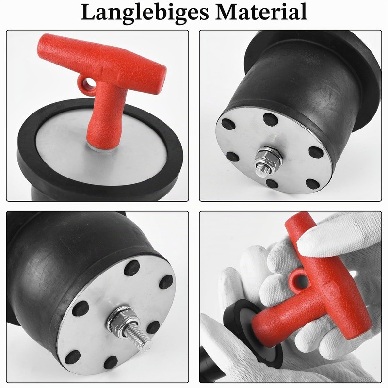 Scupper Plugs, Expansion Rubber Drain Plug with T Handle and