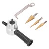 ANKROYU Double Head Nibbler, Aluminum Alloy Drill Attachment Metal Cutter,