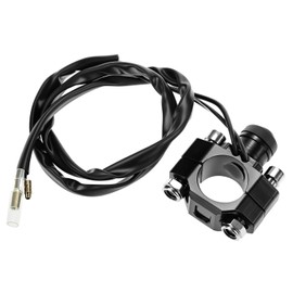 QWORK Motorcycle Engine Stop Start Kill Switch Button with Mounting Backplate, Universal for Dirt Bike, ATV, Scooters Quard, Dirt Pit Bike