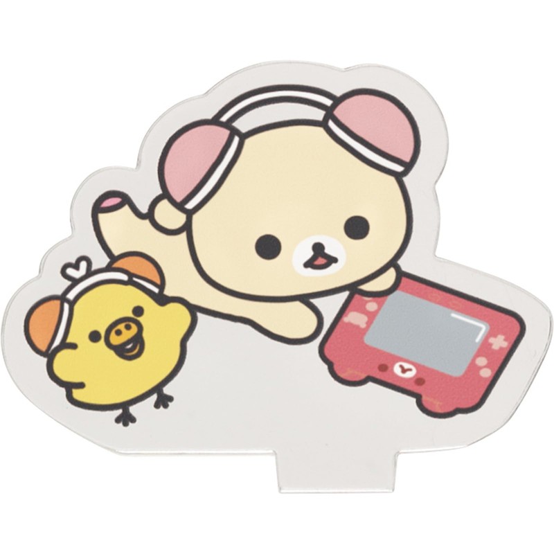 San-X Rilakkuma "Gaming Rilakkuma" Acrylic Perpetual Calendar CD39601 H75xW155mm
