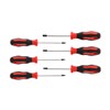 GEDORE red 6-pc. Screwdriver set, Screwdriver set Torx, 2-component handle,