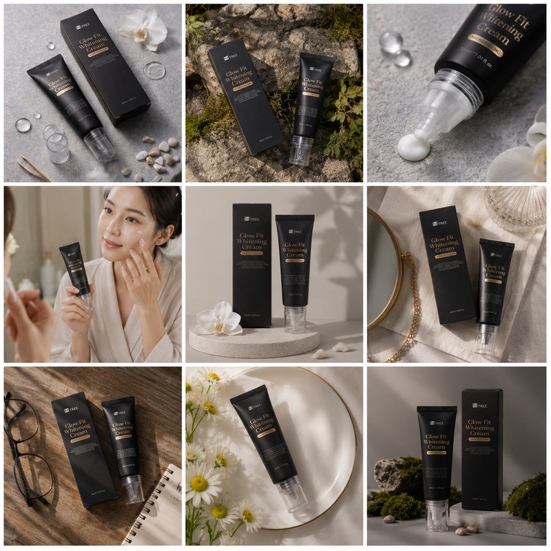 Emtree Glow Fit Whitening Cream 50ml All-in-one Whitening Moisture Tone
