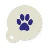 Paw Print Coffee Duster 350 Micron Mylar Stencil Approx 8.5cm
