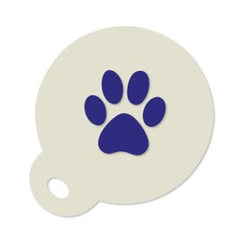 Paw Print Coffee Duster 350 Micron Mylar Stencil Approx 8.5cm