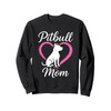 Pitbull Mom Heart Silhouette Design Sweatshirt