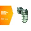 Woods L1707SVBS Traditional 150W Incandescent Weather Industrial Light; Wall Mount;