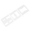 3Pcs 6x6 Inches Butterfly Key Inlay Template Router and Decorative