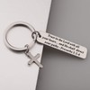 BEKECH Christian Keychain Trust in The Lord Proverbs 3:5-6 Keychain