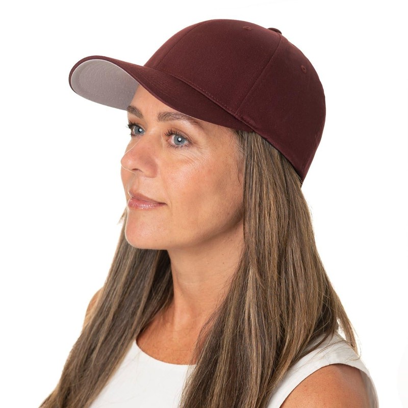 Hutshopping Original Flexfit Cap, Red (Size S/M), Umbrella Underside Silver