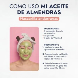 Aceite De Almendras Dulces Puro, Hidratante, Crecimiento De Uñas y Pestañas, Uso cosmético facial y corporal Hebbe Cosmetics  Ludika 120ml            