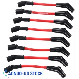 AONUO-US 19005218 10.5mm High Heat Spark Plug Ignition Wires Set LSx LS1 LS2 LS3 LS6 LS7