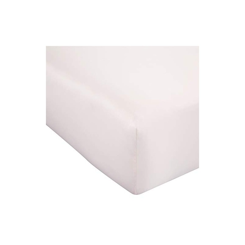 Catherine Lansfield Silky Soft Satin Double Fitted Sheet Blush