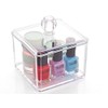 Kamay's Transparent Cube Cotton Ball Pad Swabs Q-Tips Make Up