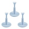 Lotsdonxia 3 Pcs White Adjustable Rubber Golf Tees 53-73mm for