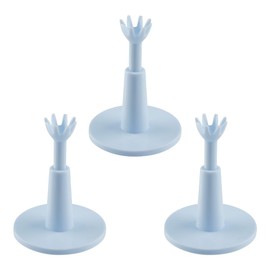 Lotsdonxia 3 Pcs White Adjustable Rubber Golf Tees 53-73mm for Driving Range & Simulator Mats – Ultra-Stable 53mm Base, Reusable Practice Aid