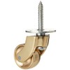 Merriway® BH01574 Brass Castor Caster Wheel, Screw In Type -