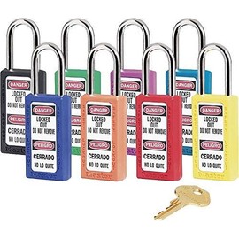 Master Lock Candado ligero de bloqueo de seguridad Zenex MLK411RED 6/pk