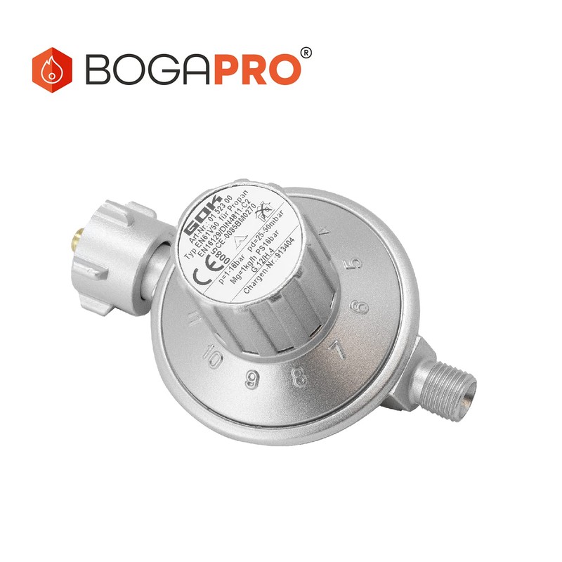 BOGAPRO 11 Levels Low Pressure Regulator, Adjustable Gas Pressure Regulator
