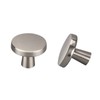 LONTAN 10 Pack Brushed Nickel Door Knobs Drawer Knobs Kitchen