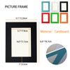 YIYINOE Eco-Friendly Cardboard Photo Frames Set of 12 - Removable