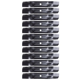 12PK Lawn Mower Blades Compatible with John Deere 48" D140 D150 D160 LA130 LA140 LA145 LA155 LA165 X140 X165 Z245 Z255 145 155C AM137757 AM141035 GX21784 GY20852