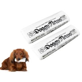 GabeFish 2 PCS Squeaky Newspaper Toys for Dogs, Funny dog Chew Toys, Interactive Toy for Small Dogs, Puppy Chew Toys for Teething