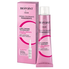 Biopoint Color Permanent Farbcreme 60 ml + 1 Ampulle Hyaluplex Hair Serum 3 ml - 6,4 Dunkelblond Roliert