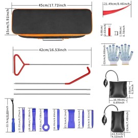 Unbranded 24Pc Professional Car Door Window Emergency Out Auto Open Repair Tool Kit Set US