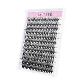 Eyelash Clusters LAUBESS Lash Clusters Individual Lashes Cluster Eyelash Extensions DIY at Home Waterproof Cluster Lashes (20D-0.07D-14-18)