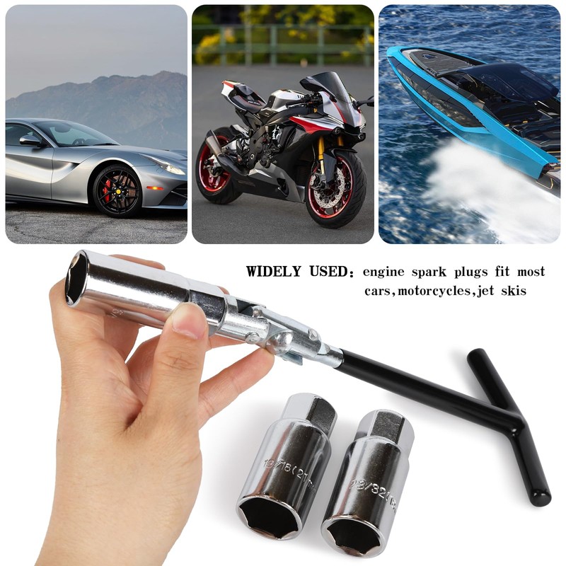 shallyong Spark Plug Wrench, Spark Plug Wrench Universal 16 mm,