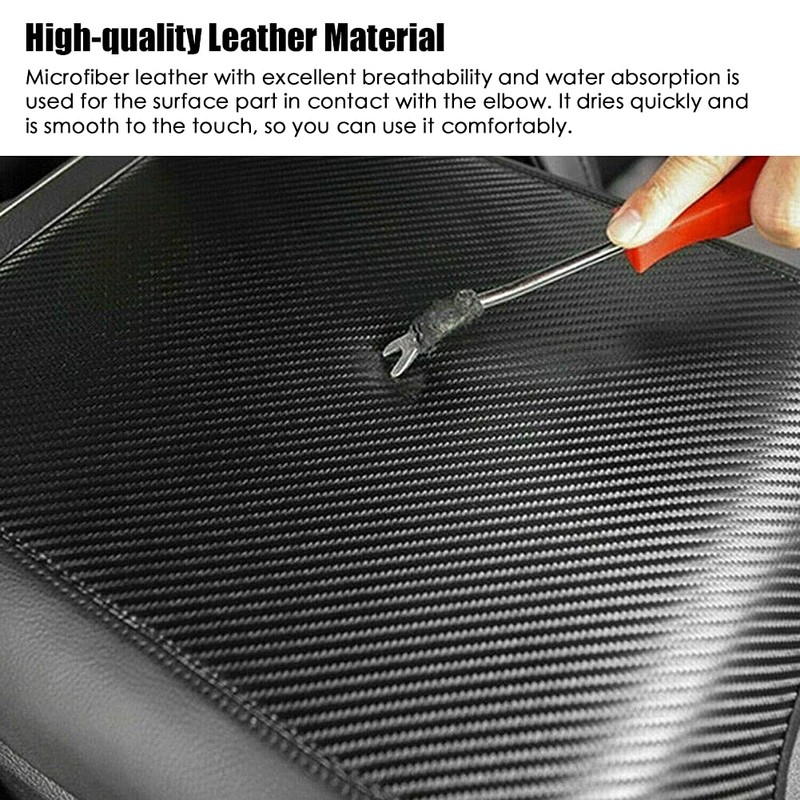Vansza Center Console Lid Armrest Cover Pad Anti-Scratch Leather Protector